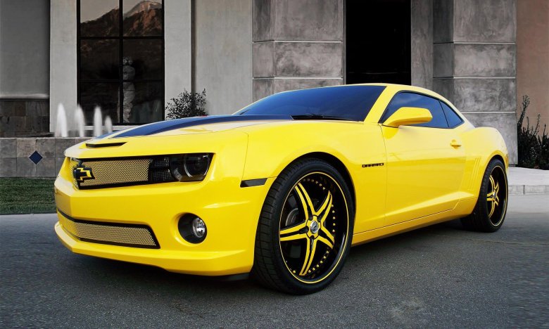 Chevrolet camaro желтый