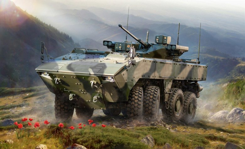 Сборная модель российская бмп бумеранг