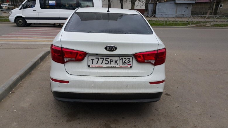 Киа рио 3 рестайлинг зад