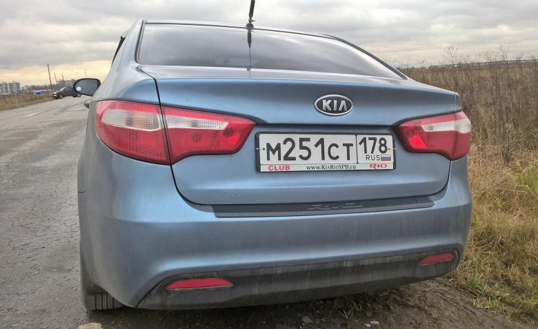 Киа рио 2012 сзади