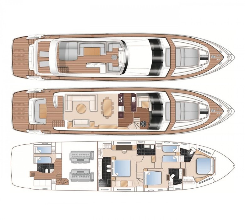 Яхта princess 82