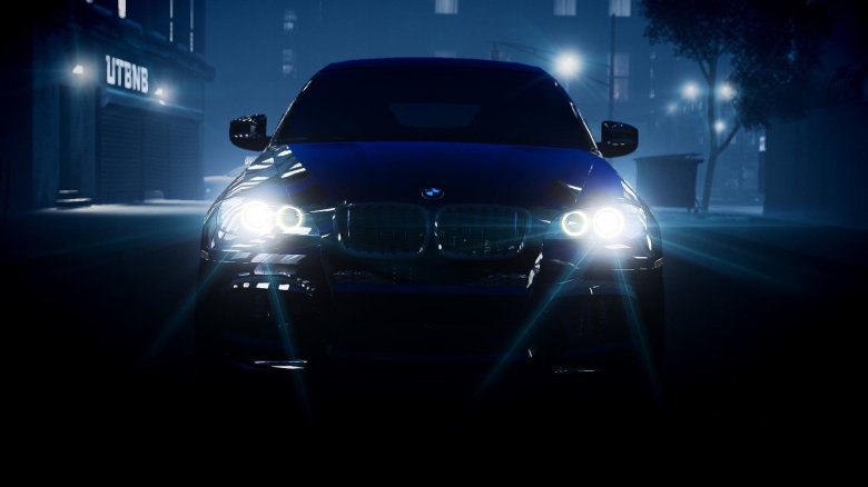 Bmw x6m в темноте