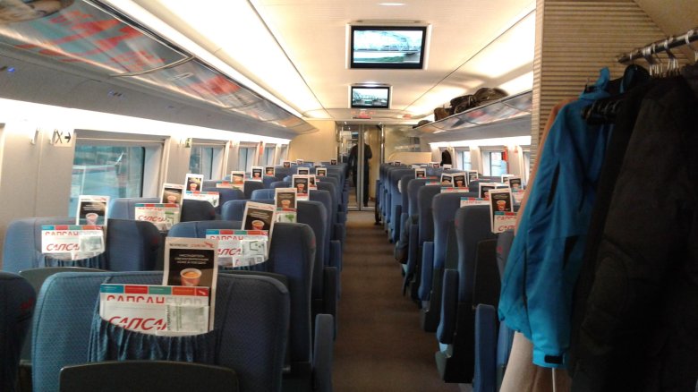 Сапсан вагон внутри эконом
