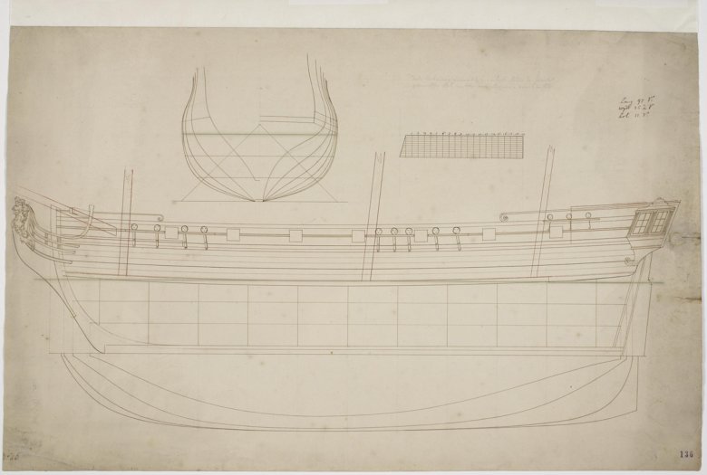 Голландский буер 17 века чертежи