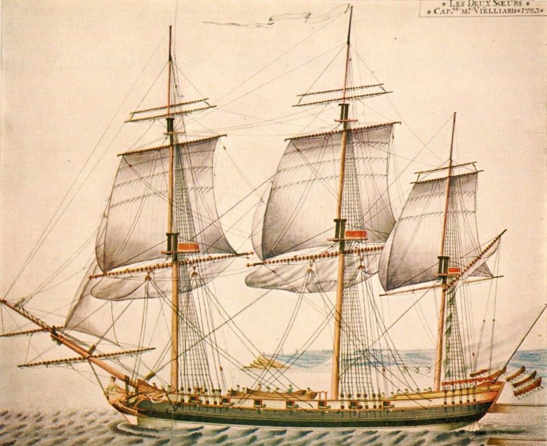 Парусный корвет 18 века