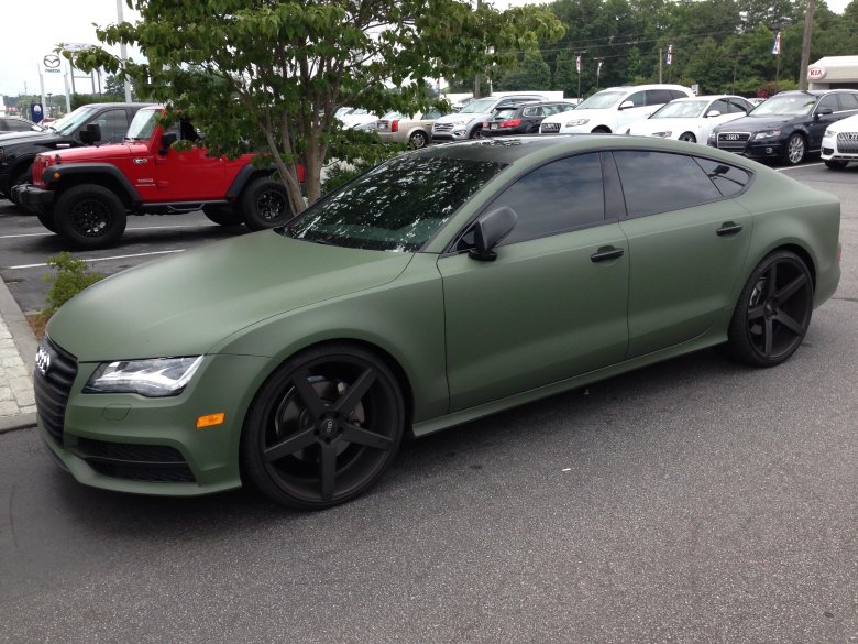 Ауди а5 темно зеленая матовая