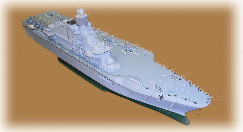 Модель фрегат 22350 адмирал горшков