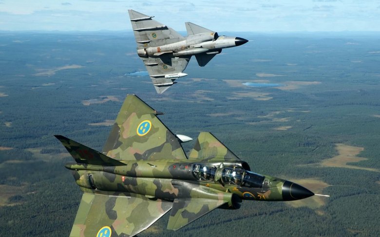 Сааб-37 вигген истребитель