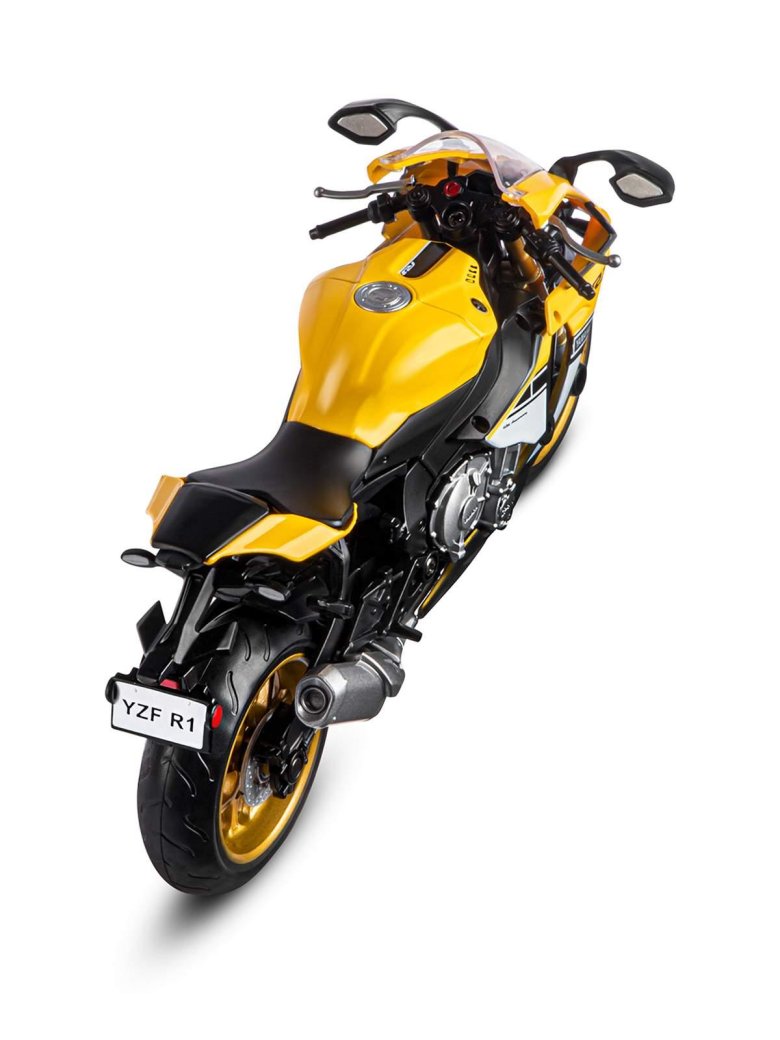 Мотоцикл желтый