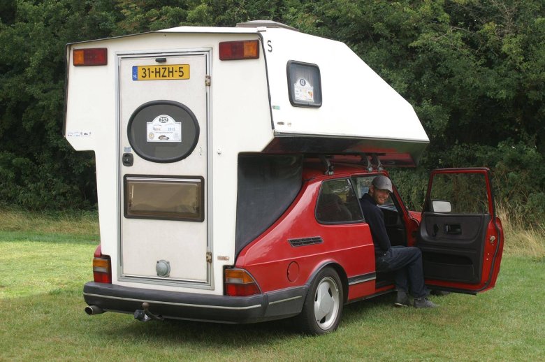 Saab toppola camper