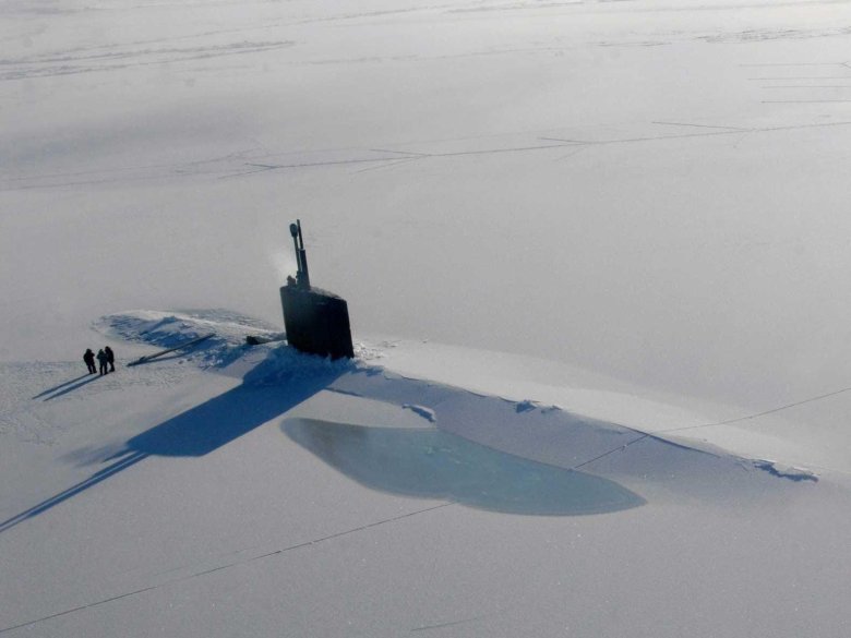 Подлодка сша застряла во льдах арктики