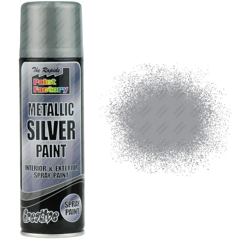 Краска металлик серебристая metallic spray