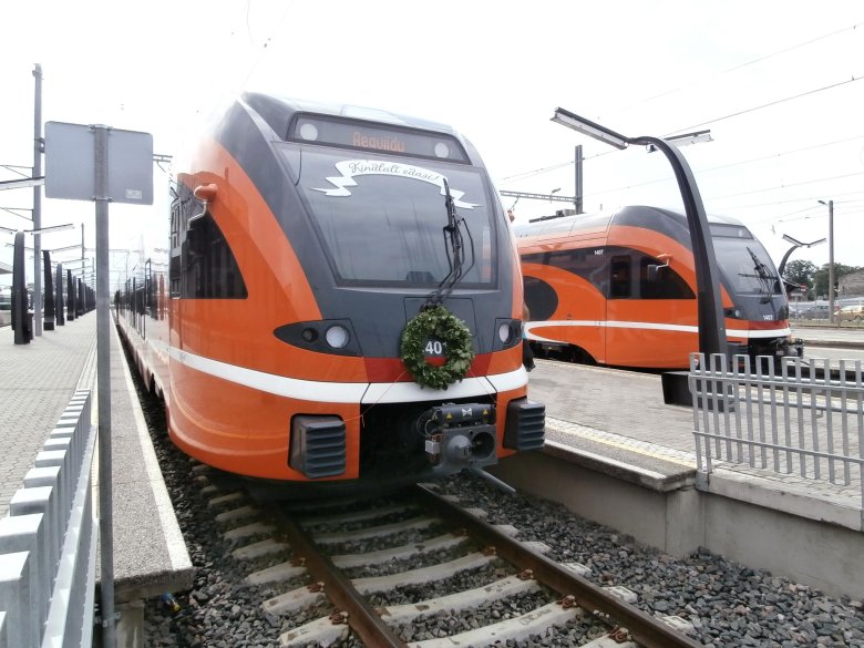 Дизель поезд stadler эстония