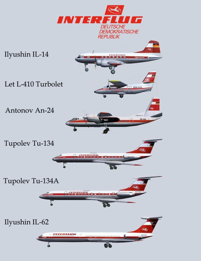 Ту-134 interflug