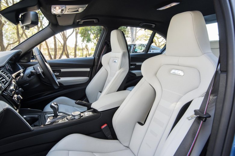 Bmw 3 белый салон