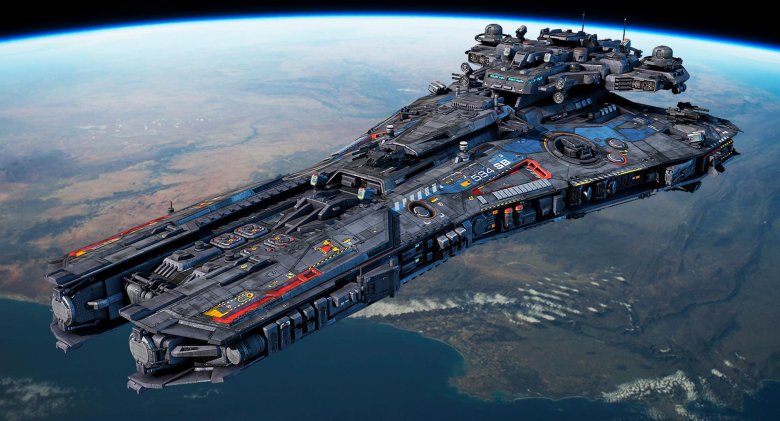 Космический корвет sci fi