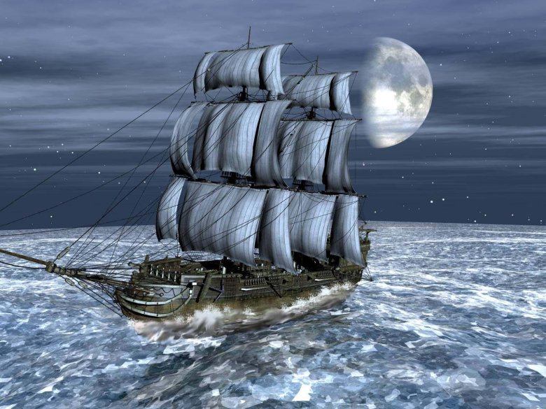 Корабли в море