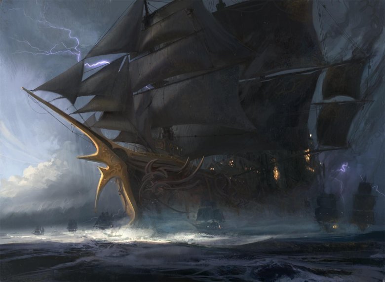 Дредноут корабль арт фэнтези