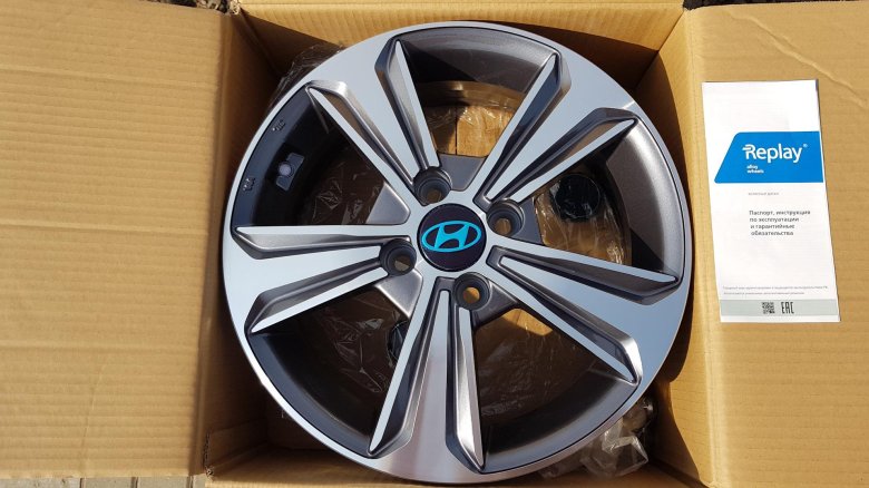 Диски реплика хендай солярис r15