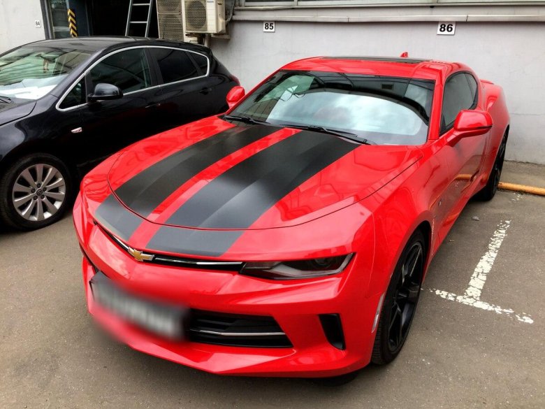 Chevrolet camaro 2016 красный