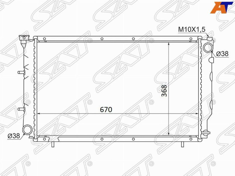 Радиатор охлаждения двигателя