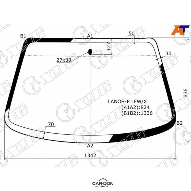 Стекло лобовое toyota