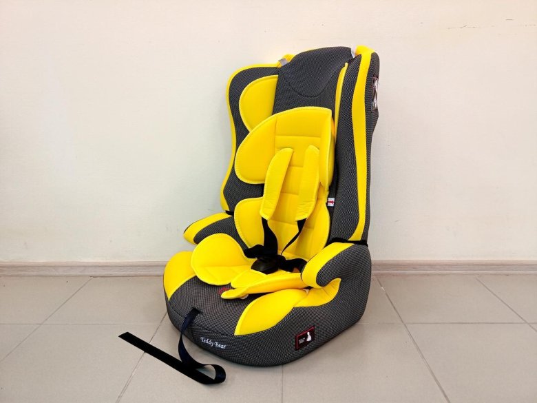 Автокресло детское teddy bear от 9 до 36 кг жёлтый