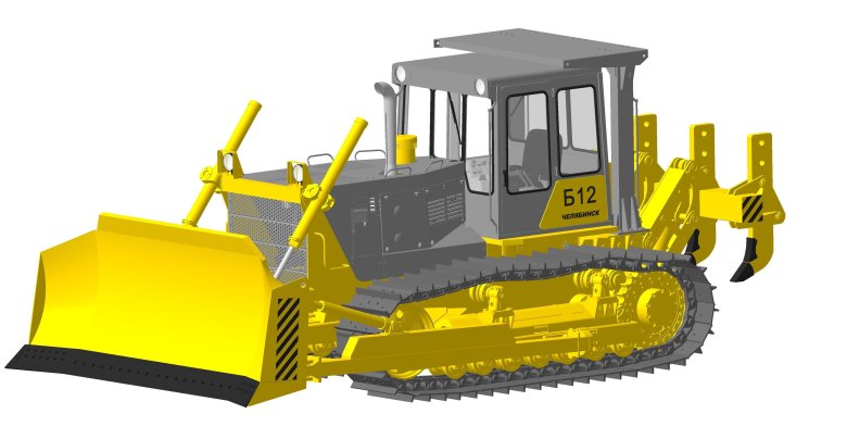 Бульдозер чтз б12