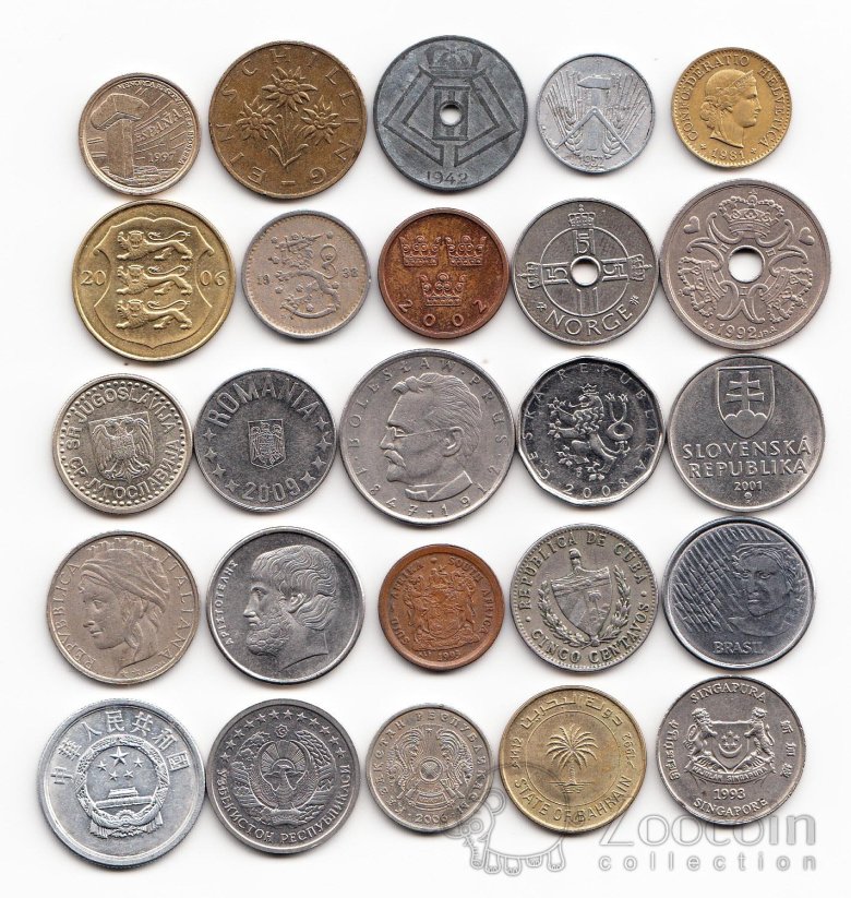 Монеты разных стран