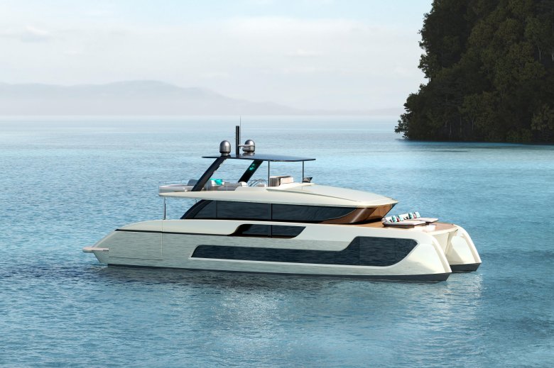 Большой моторный катамаран power catamaran