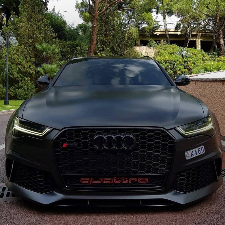 Ауди rs6 черная матовая