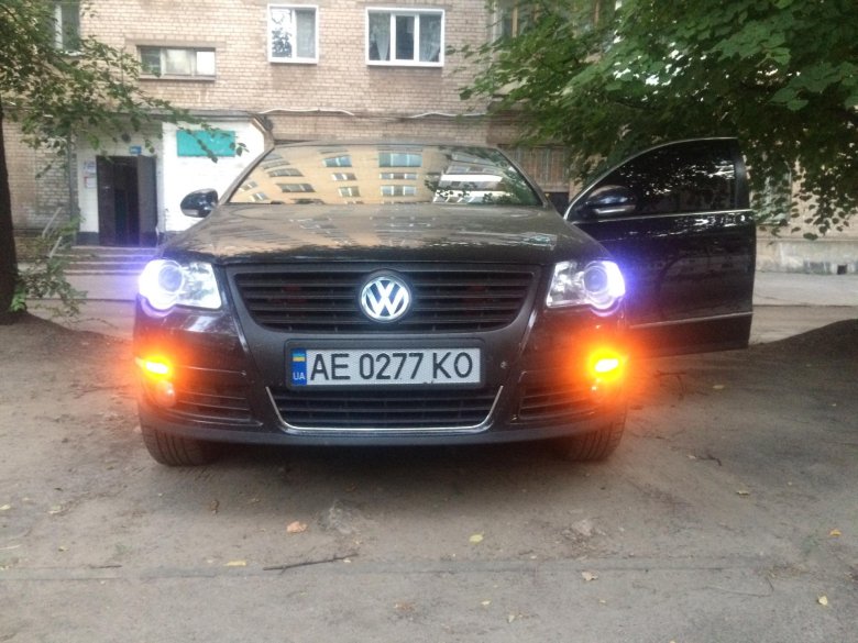 Белые поворотники фольксваген пассат б6