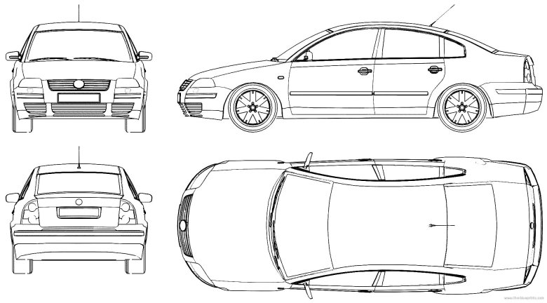 Габариты фольксваген пассат б6