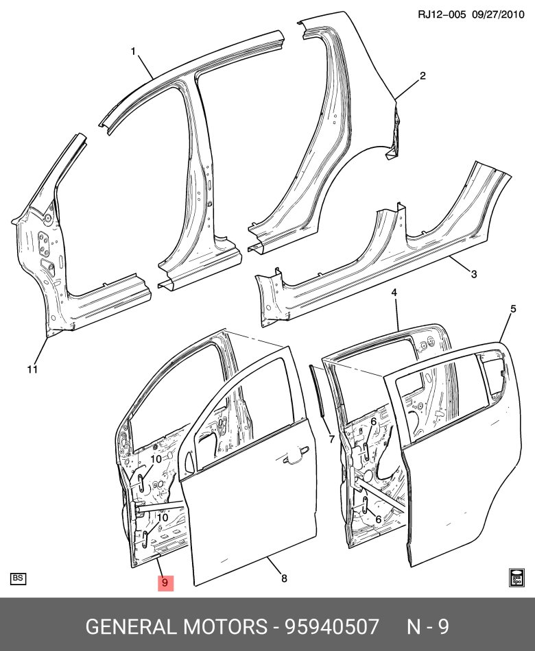 Детали кузова шевроле авео т300