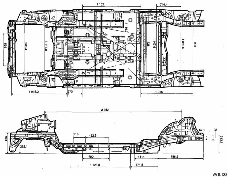 Геометрия кузова ваз 2110