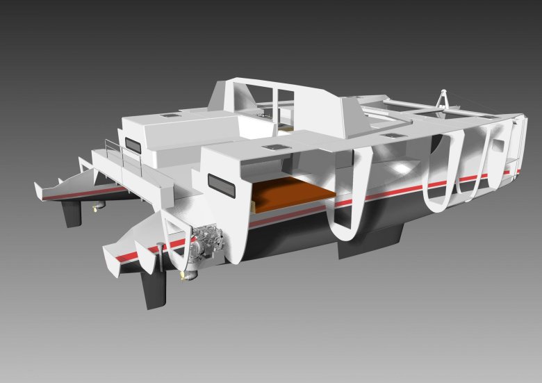 Лодка катамаран