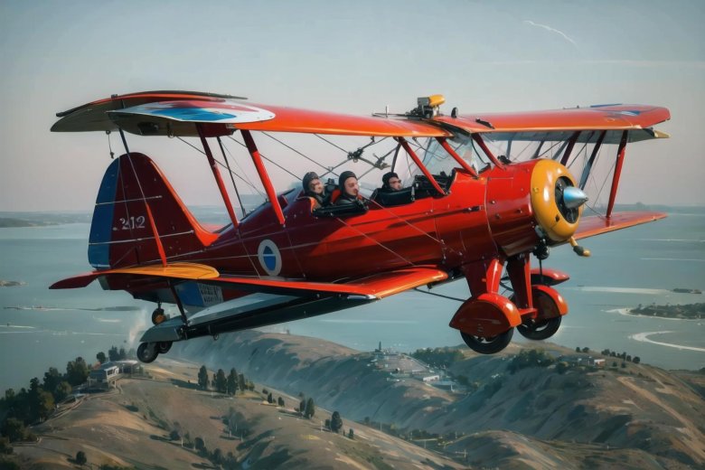 Самолет пайпер биплан