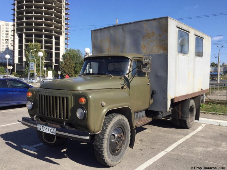 Военный газ-53 фургон