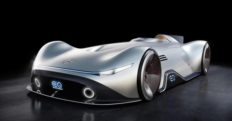 Mercedes benz vision eq silver arrow
