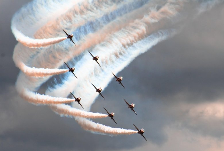 Военные самолеты в небе