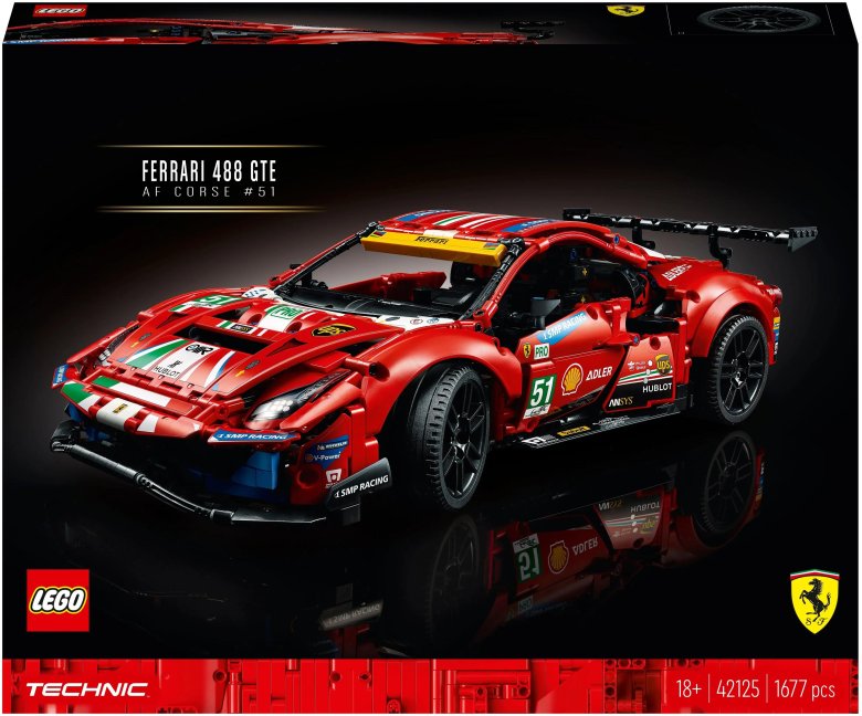 Конструктор lego ferrari 488 gte af corse 51