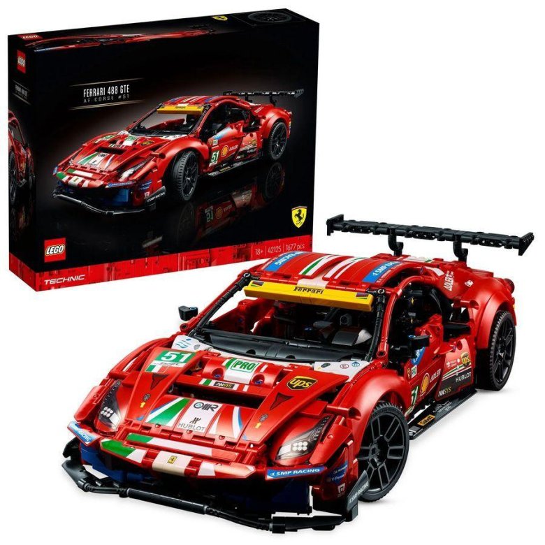 Конструктор lego technic 42125 ferrari 488 gte \ af corse #51\