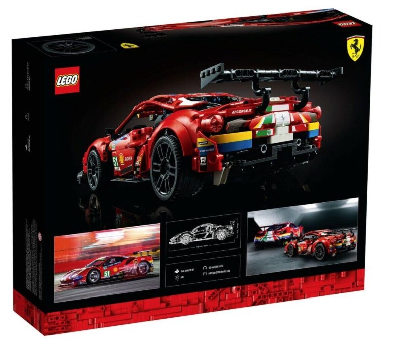 Конструктор lego technic ferrari 488 gte af corse