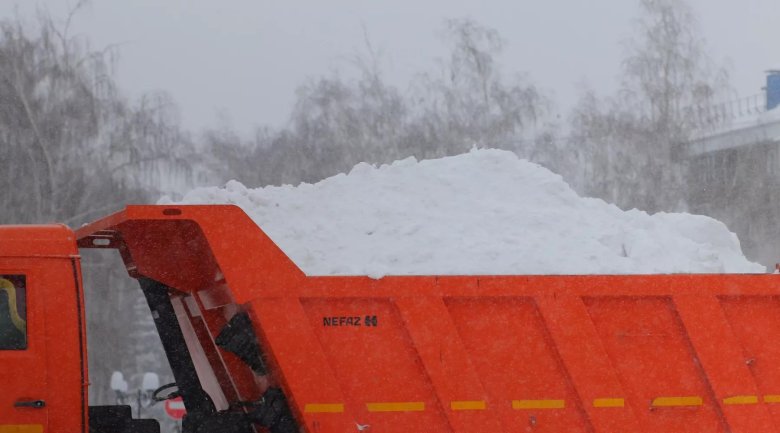 Вывоз снега камаз