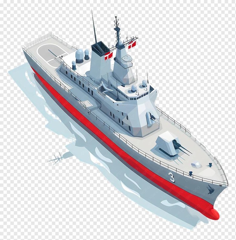 Корабль на прозрачном фоне