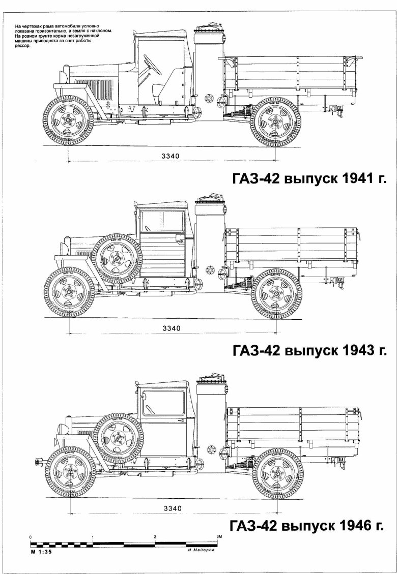 Газ аа полуторка чертежи