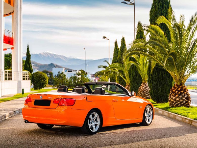 Бмв кабриолет оранжевый