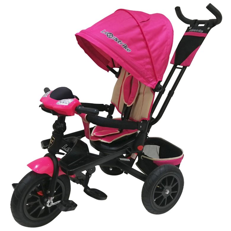 Велосипед трехколесный розовый