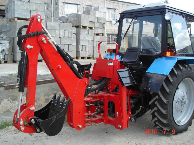 Навесное экскаваторное оборудование для трактора мтз 82