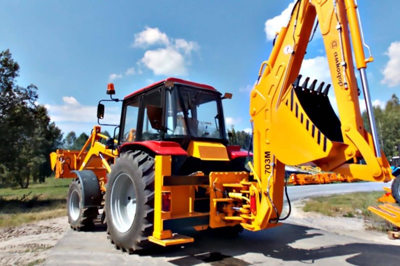 Экскаватор погрузчиком амкодор 703